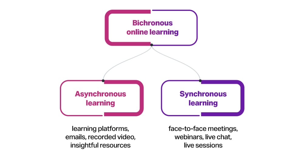 synchronous vs. asynchronous learning